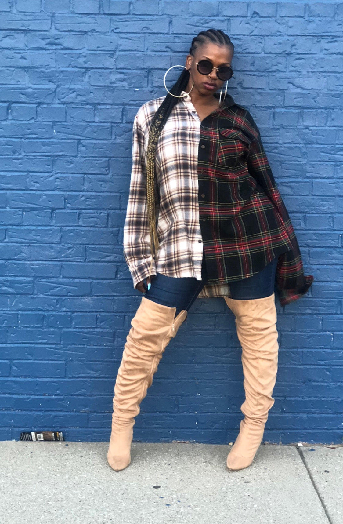 SAVE FASHION Oversized Flannel