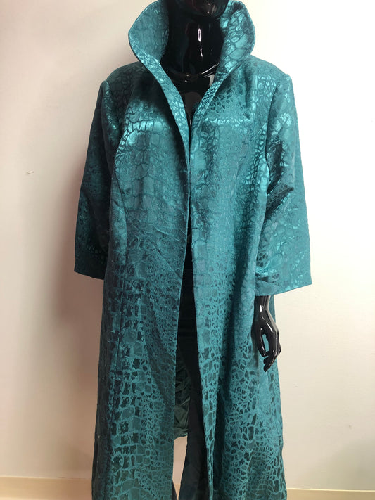 Vintage Teal Taylor Duster Size Free up to XL