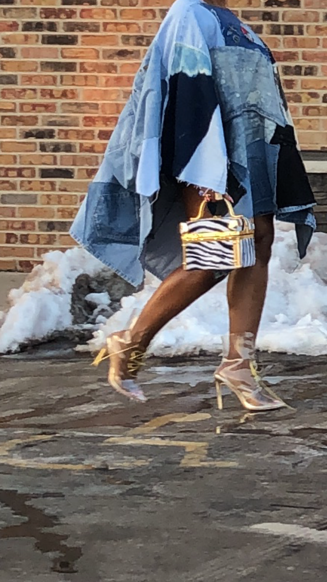 BaddGirl Custom Denim Poncho/Dress