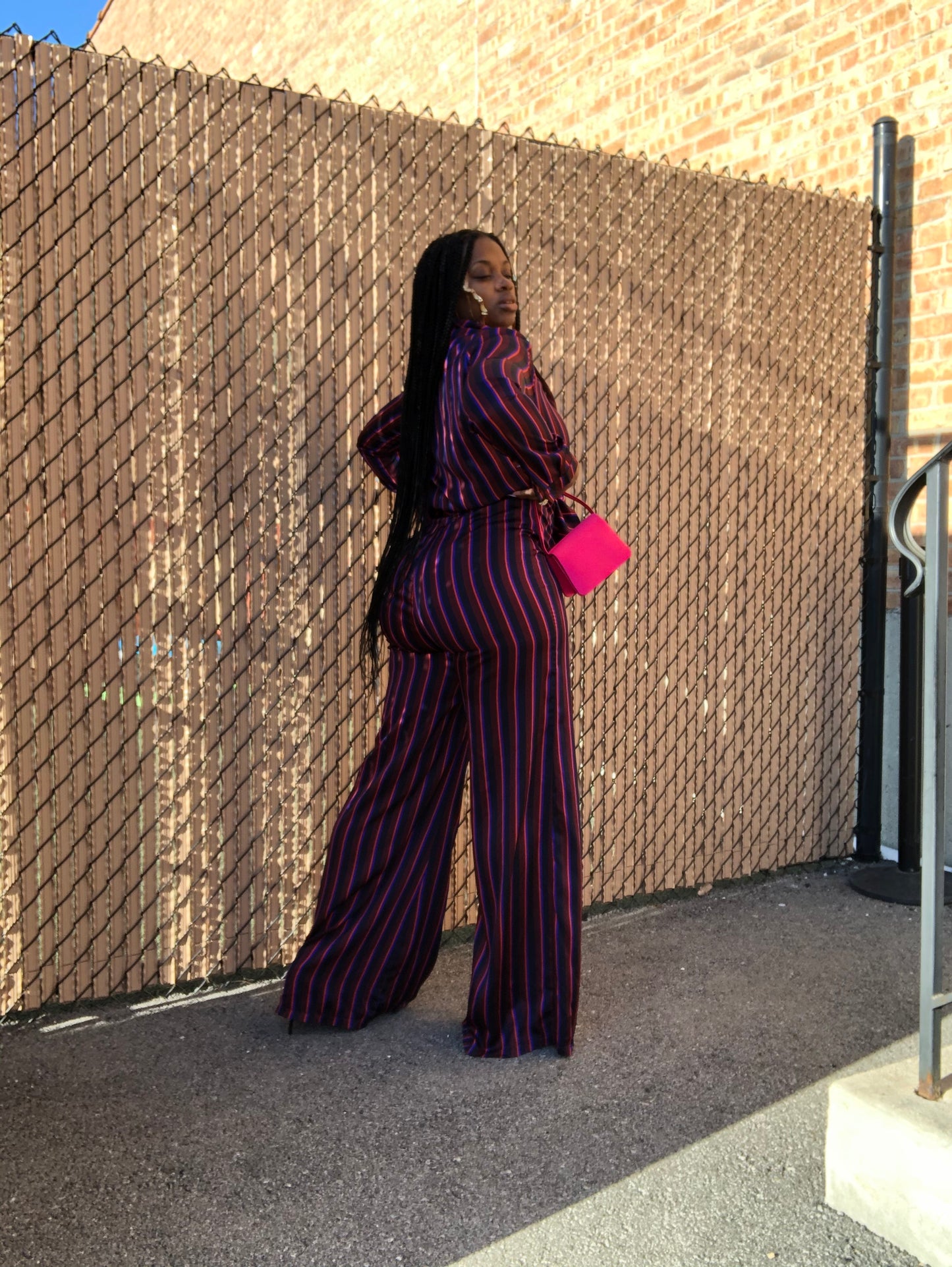 Vintage “In Alignment” 2Pc Pants Set