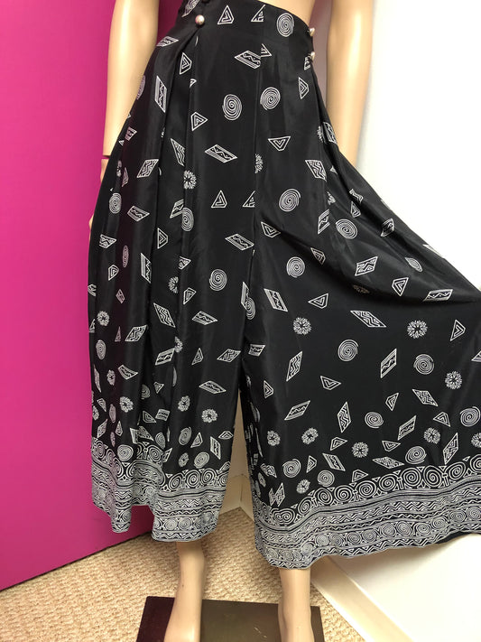 Vintage Wide Leg Gauchos Size 2X