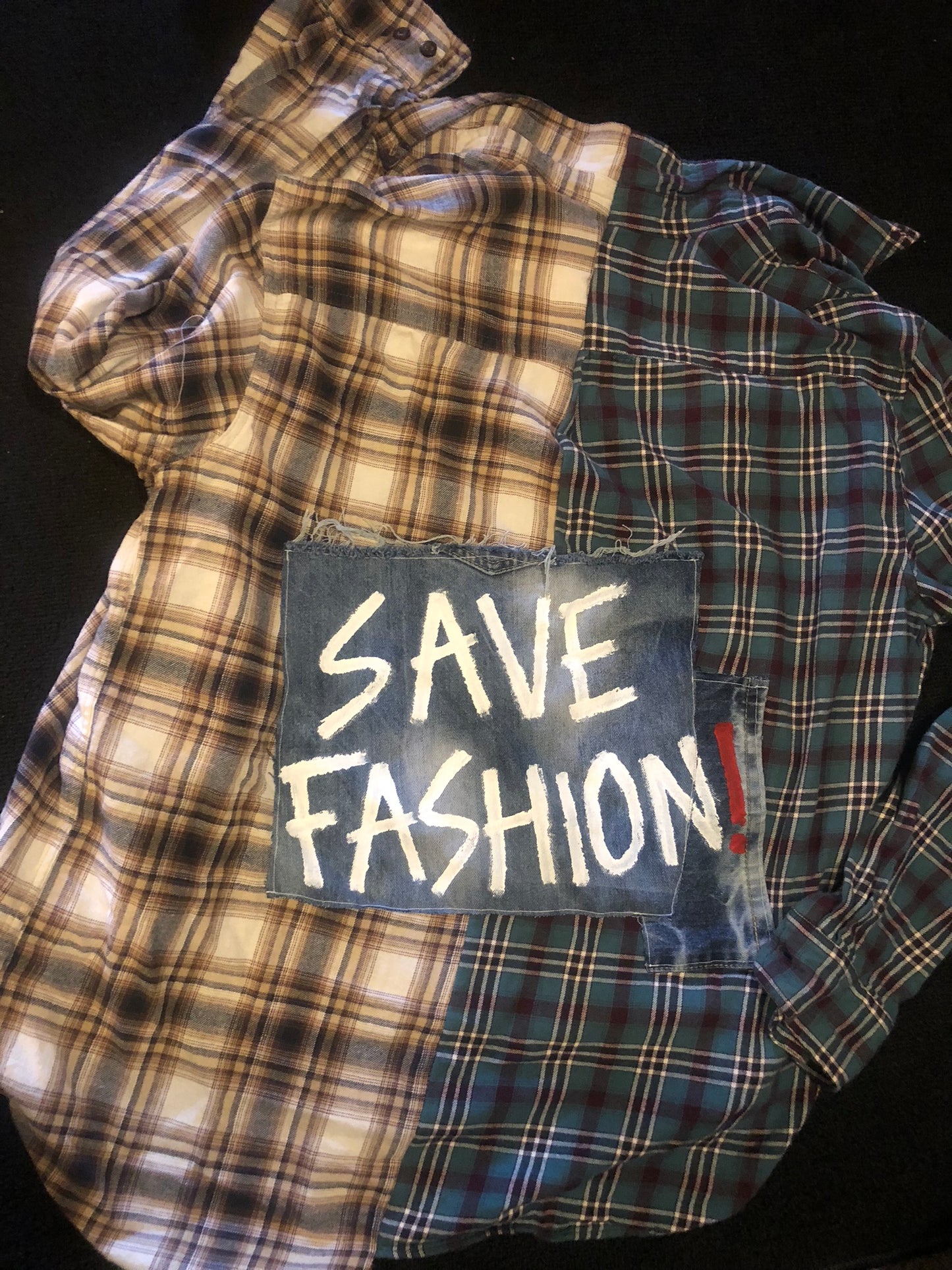 SAVE FASHION Oversized Flannel