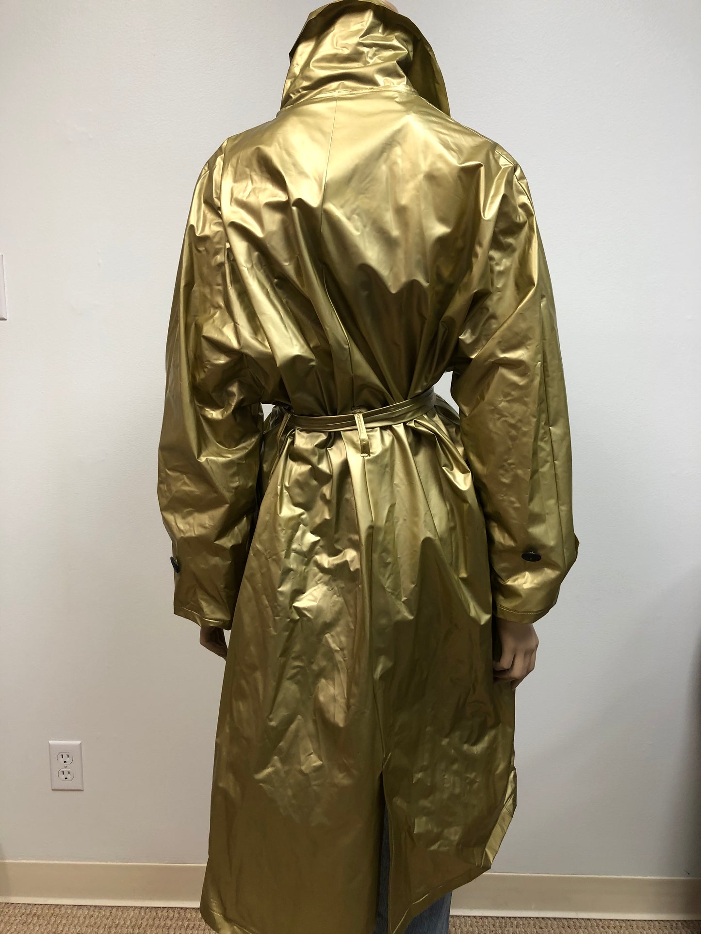 Vintage Liquid Gold Trench Size Free Up To 2X