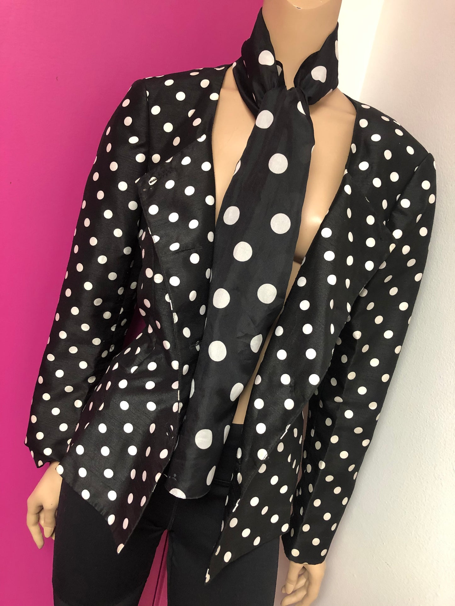 Vintage Must Love Polka Dots Blazer Size L