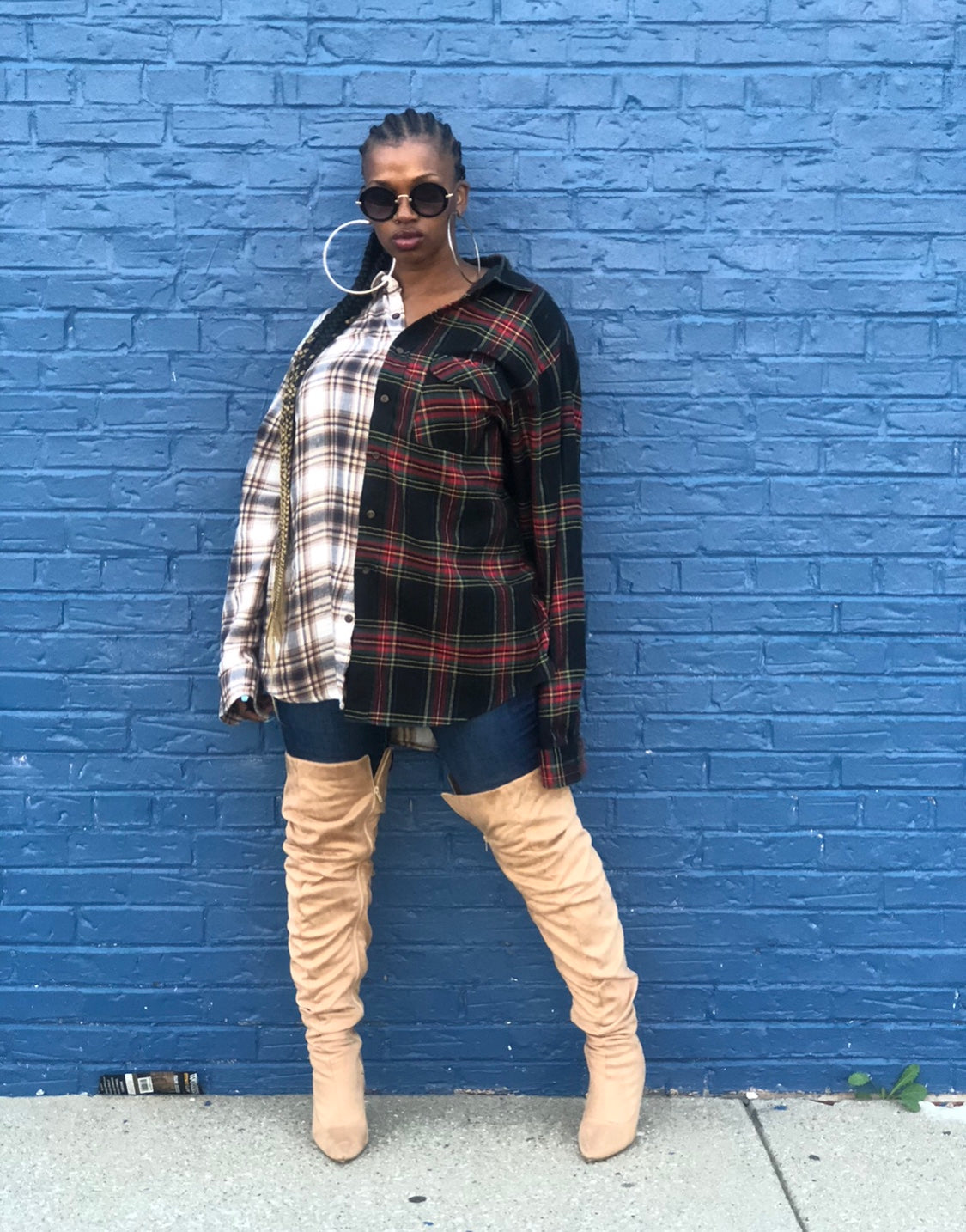SAVE FASHION Oversized Flannel