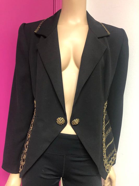 Vintage Pretty Embellished Blazer Size L