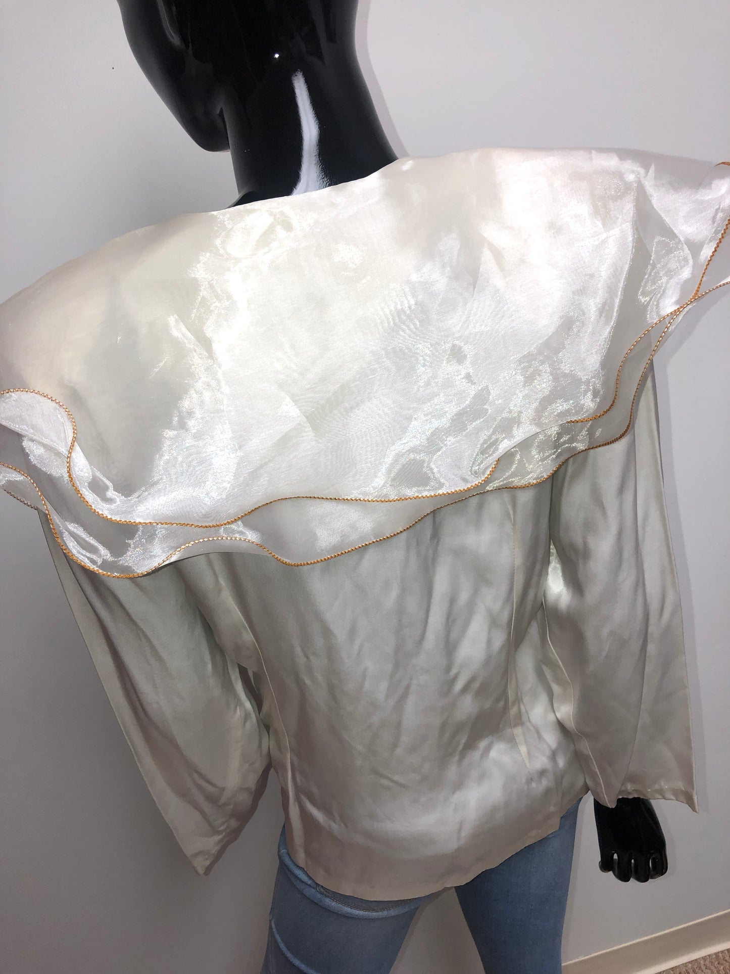 Vintage Brittany Ruffle Blazer Size XL
