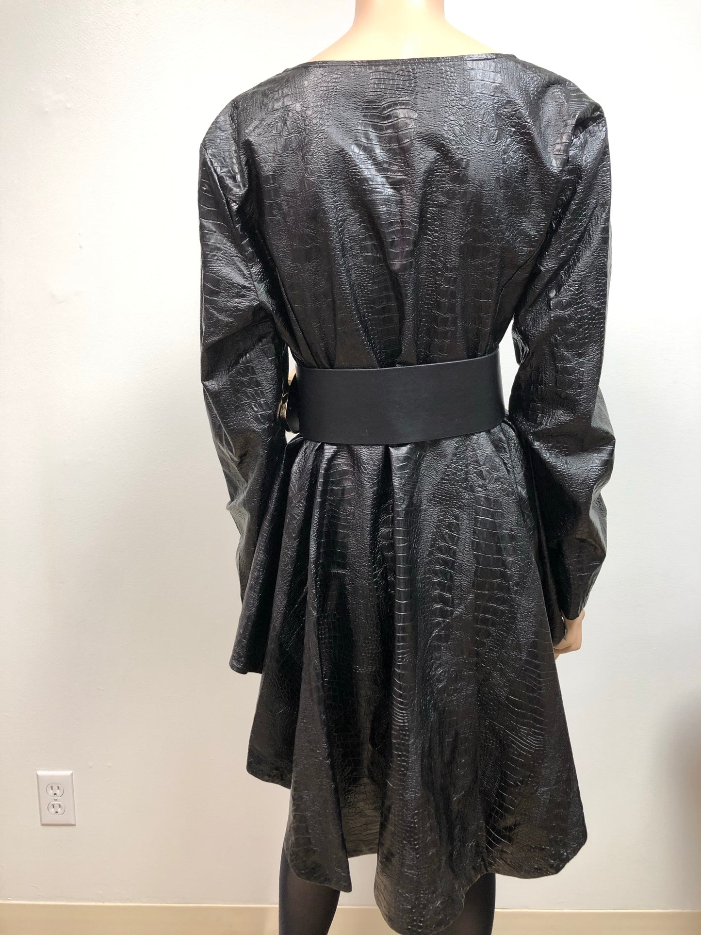 Vintage Jessica Faux Leather Peplum Jacket Size Free up to 3x
