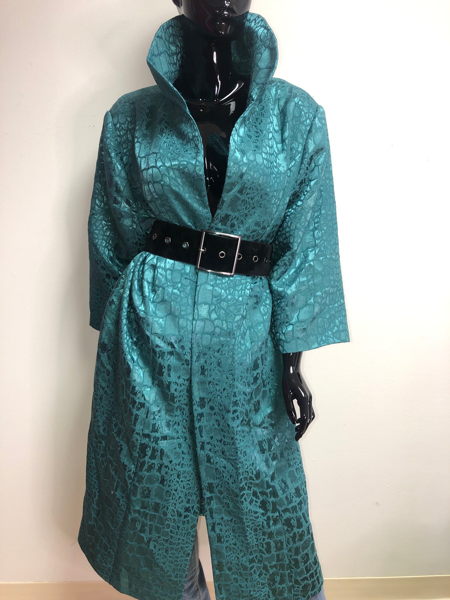 Vintage Teal Taylor Duster Size Free up to XL
