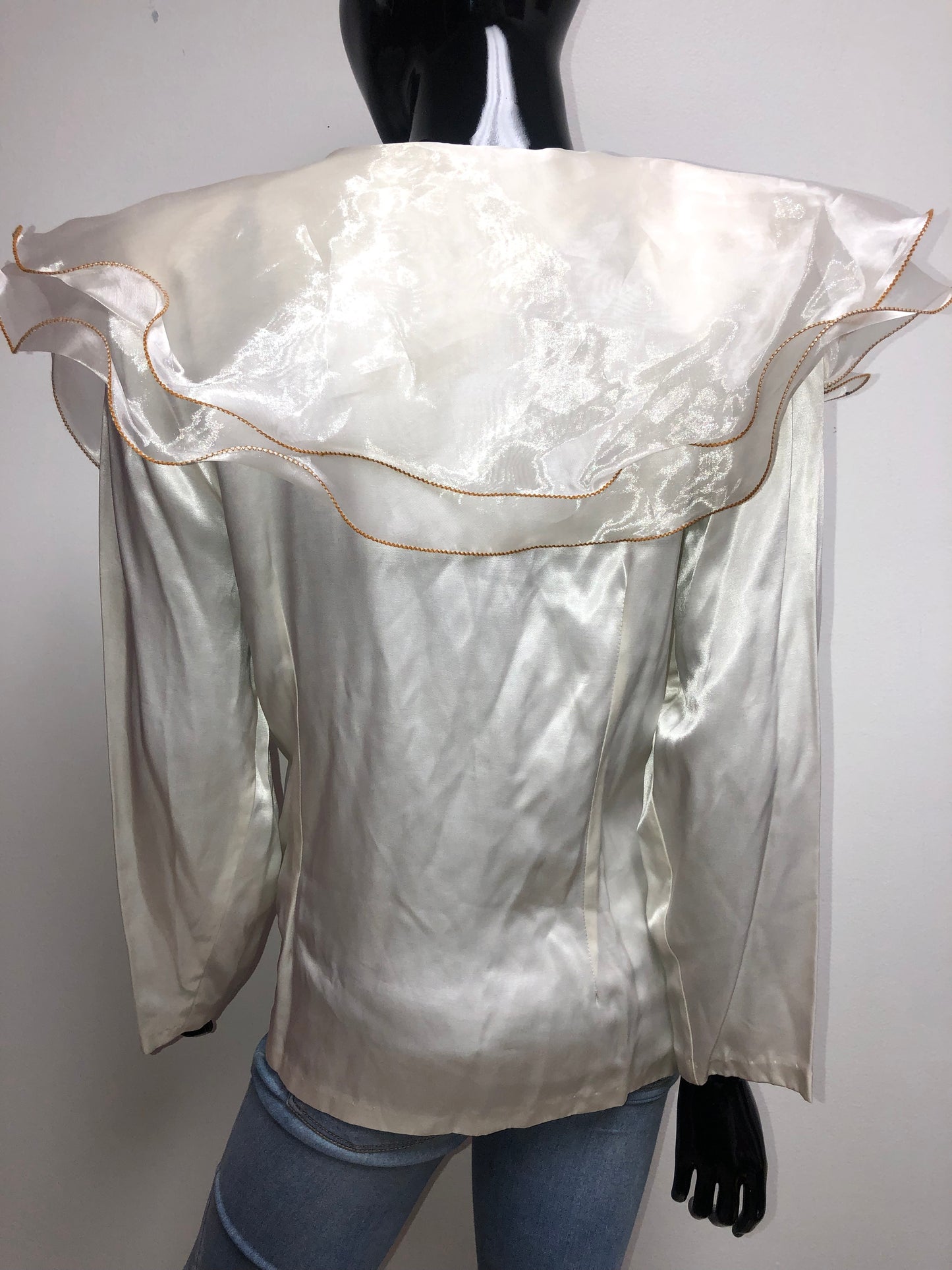 Vintage Brittany Ruffle Blazer Size XL