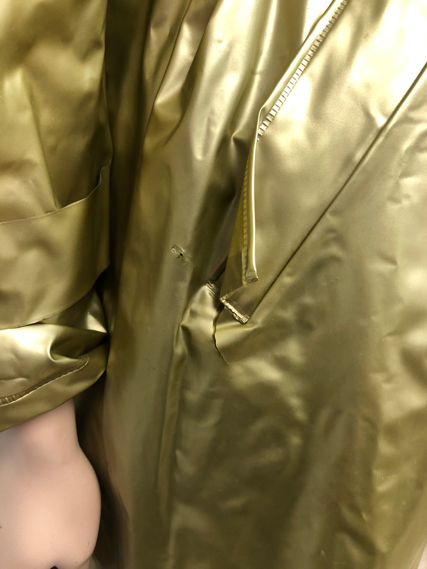 Vintage Liquid Gold Trench Size Free Up To 2X