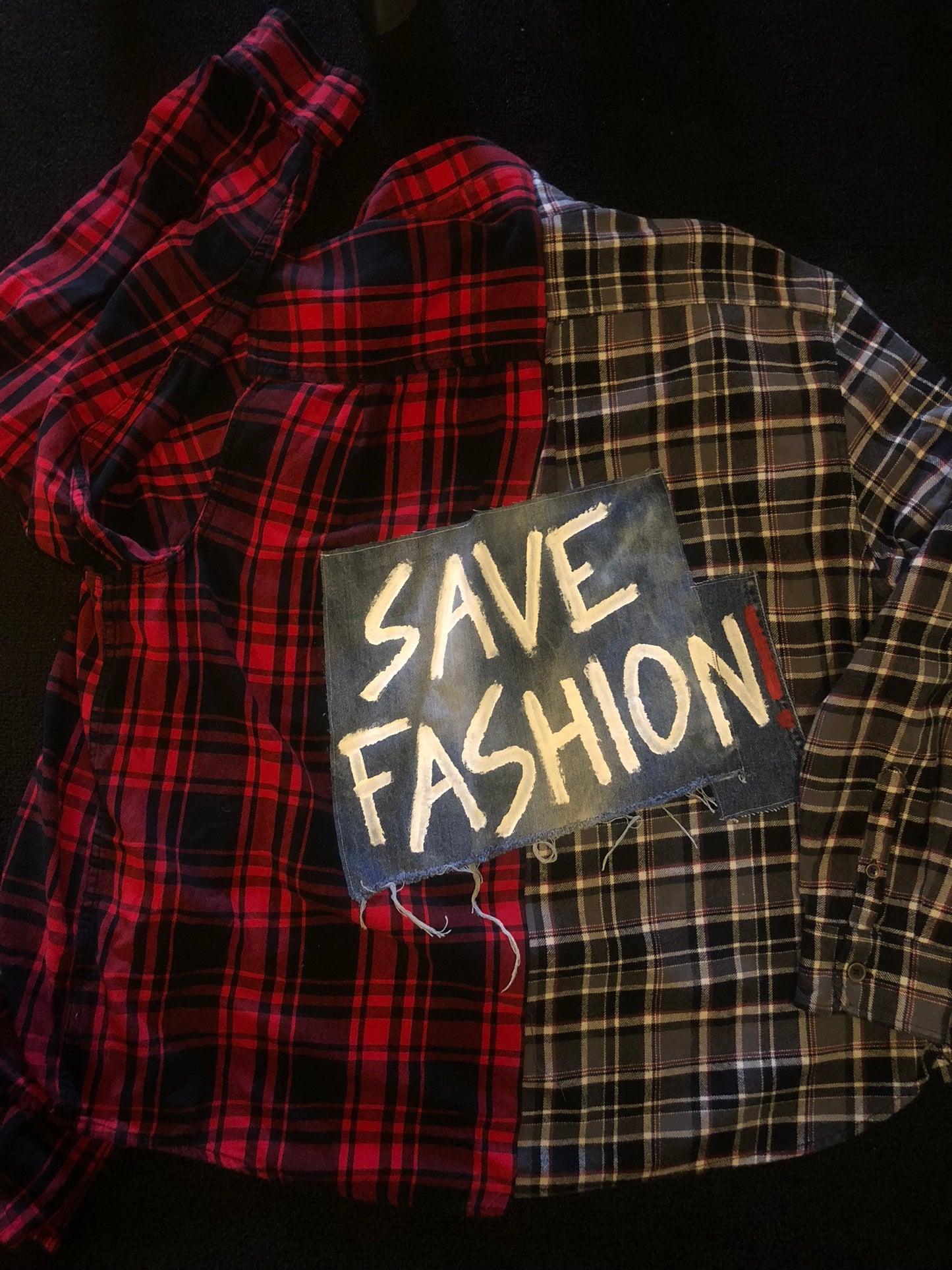 SAVE FASHION Oversized Flannel